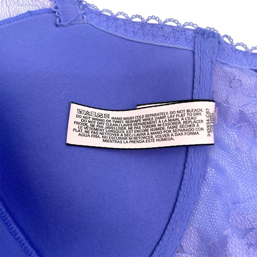 Victoria’s Secret Dream Angels Lined Demi Longline Bra Purple Lavender Size 34D - Picture 15 of 15